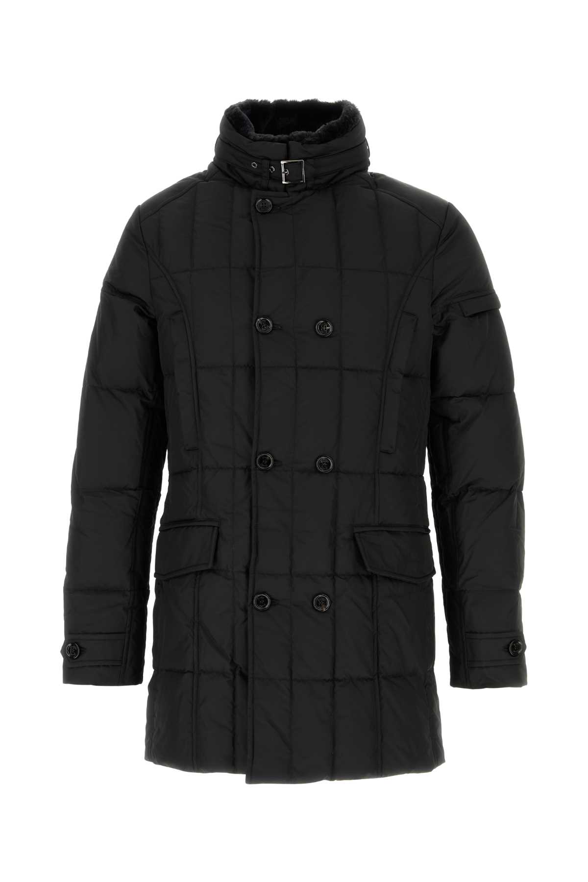 Moorer Black Polyester Morris Down Jacket