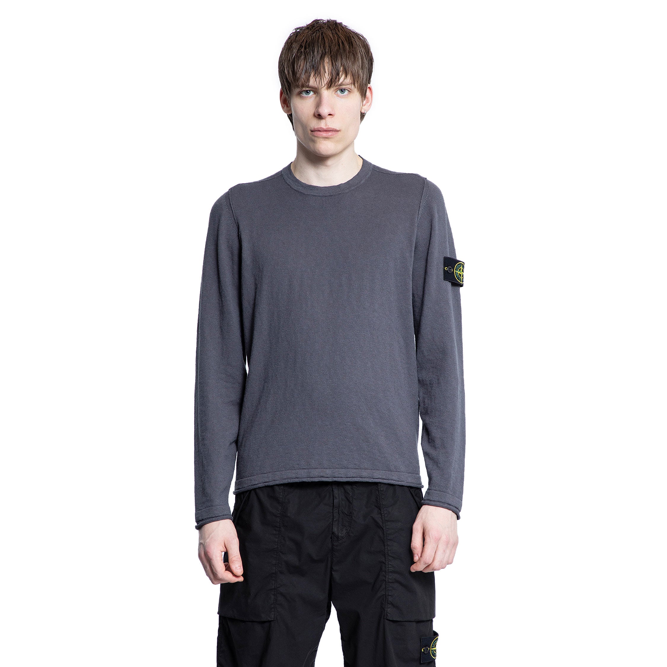 STONE ISLAND MAN GREY KNITWEAR