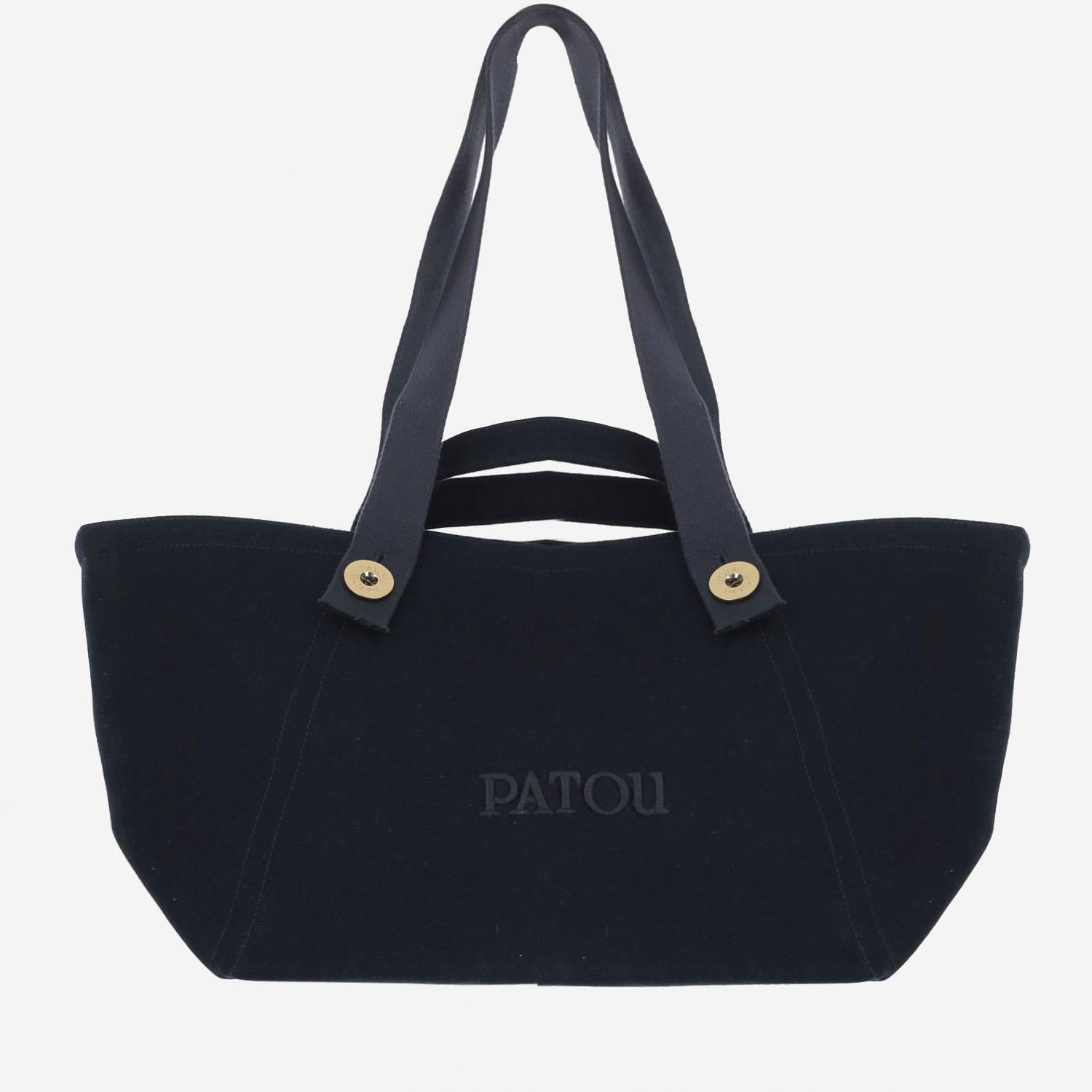 Patou 藏青色梯形购物袋