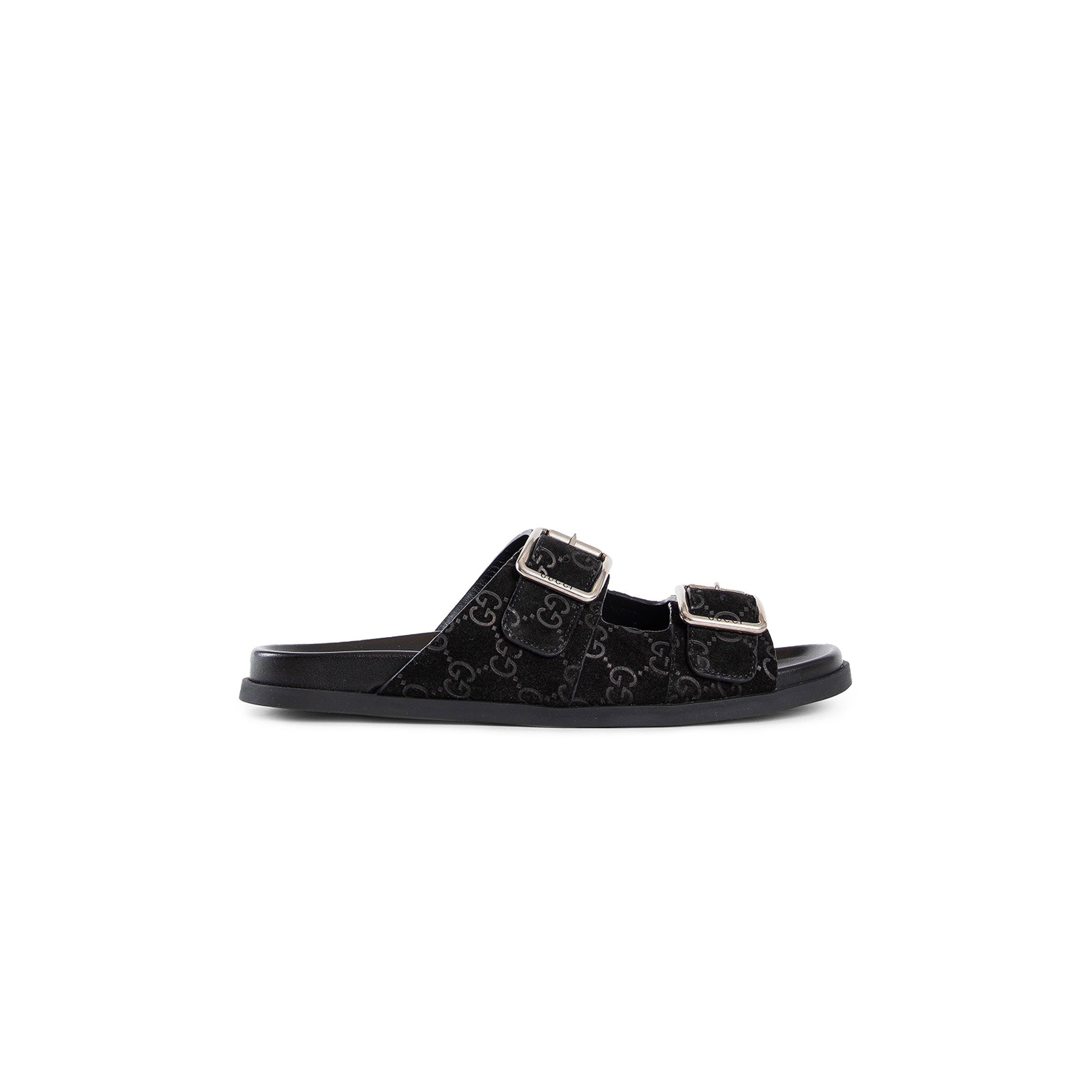 GUCCI MAN BLACK SANDALS & SLIDES