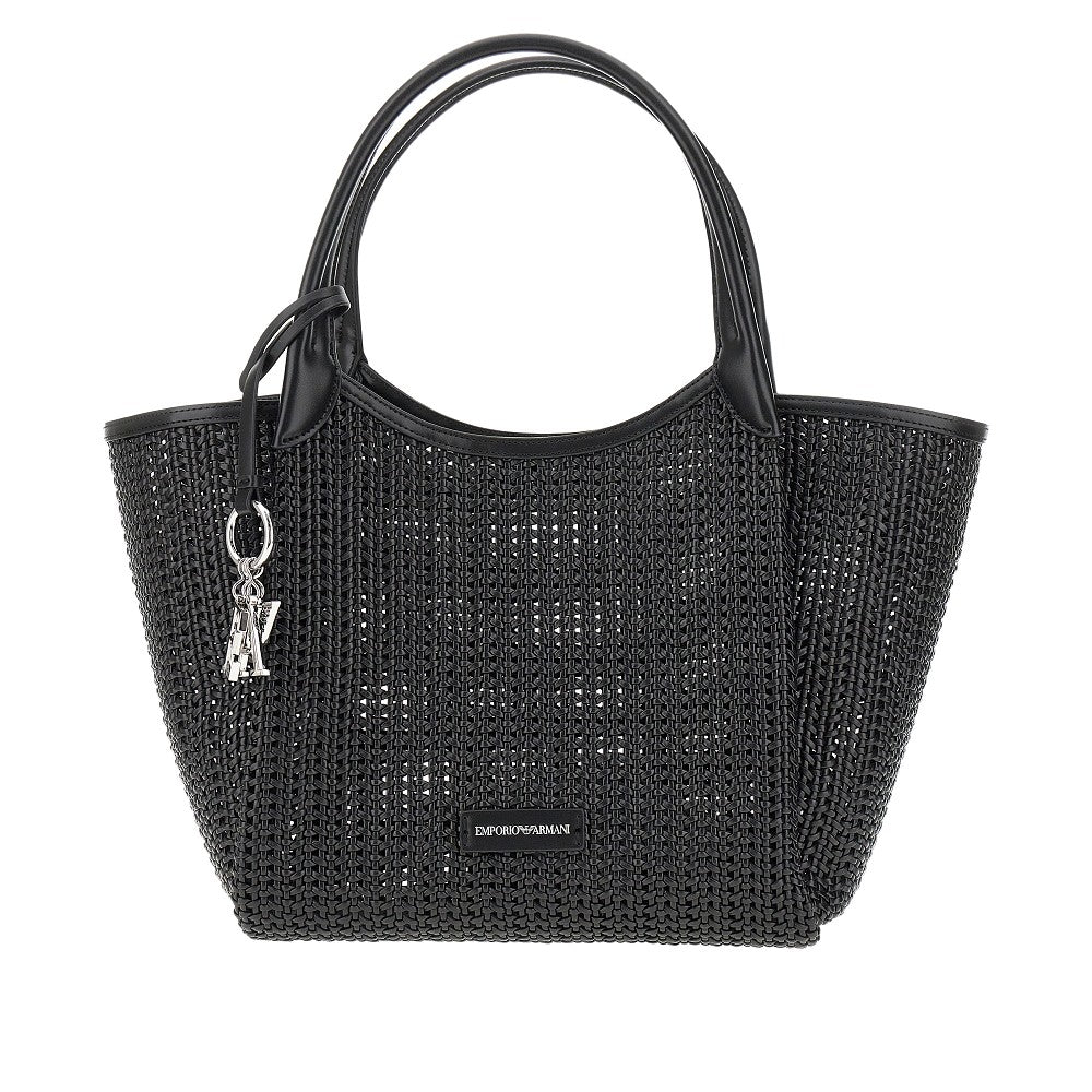 EMPORIO ARMANI 女士编织人造皮革购物袋