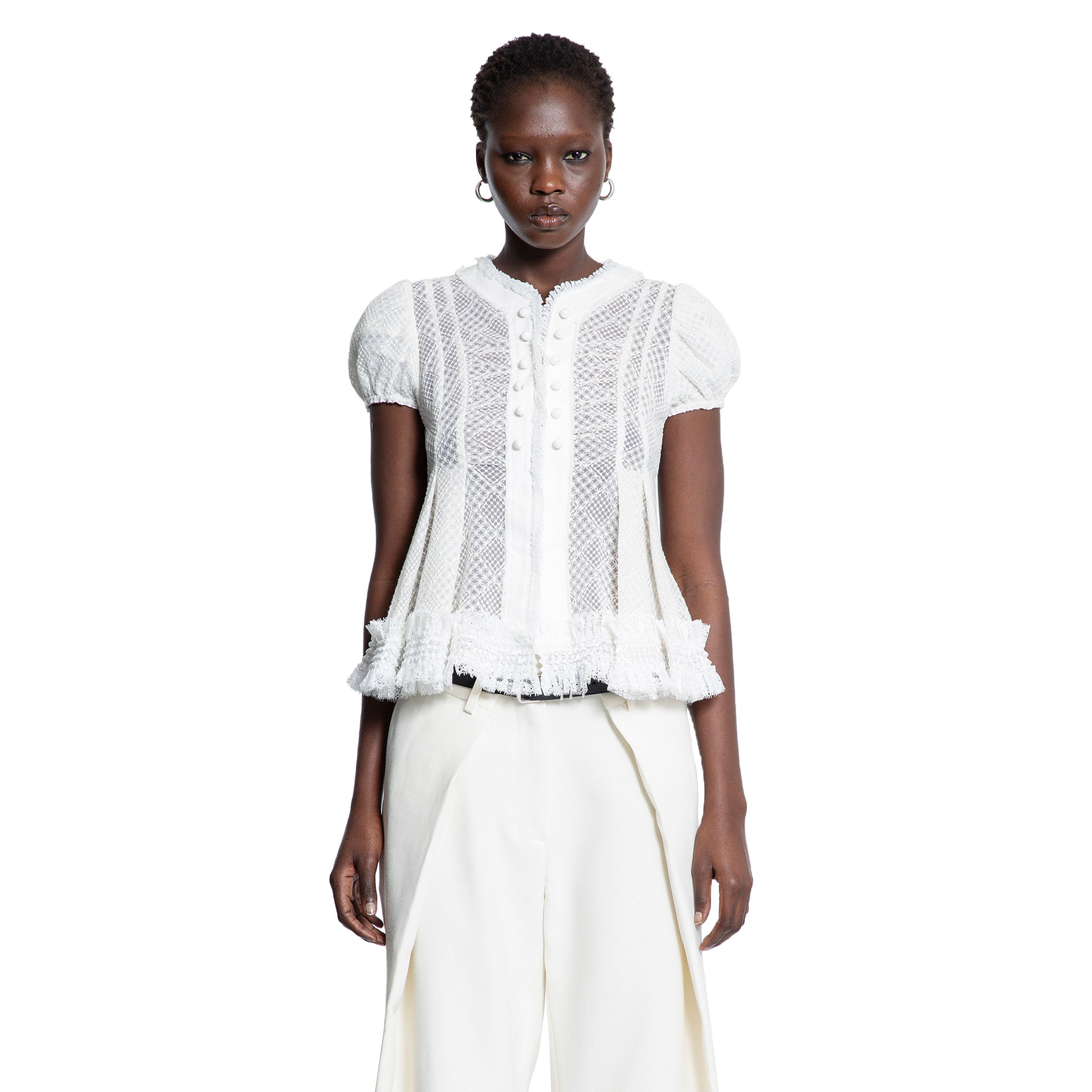 ROKH WOMAN WHITE SHIRTS