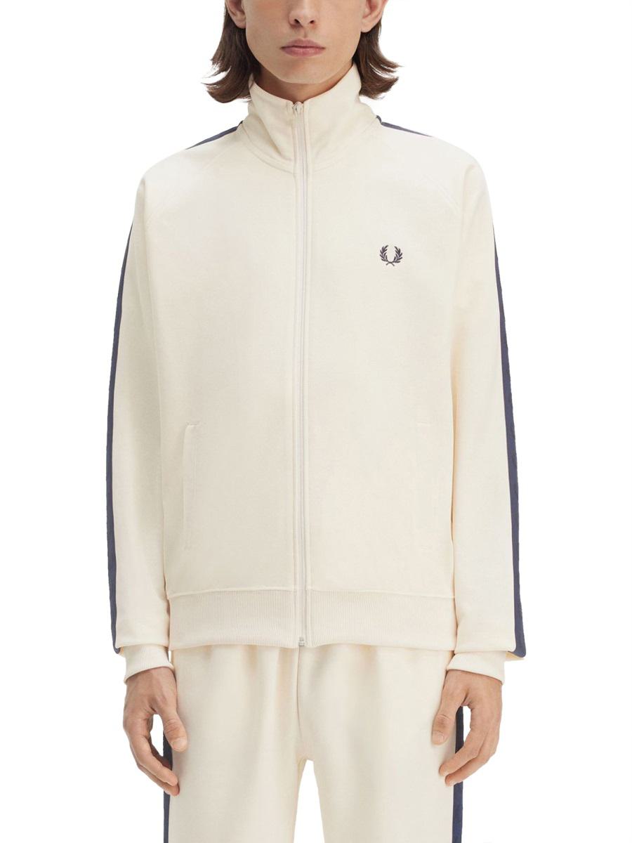 Fred Perry Track Jacket With Contrasting Webbing