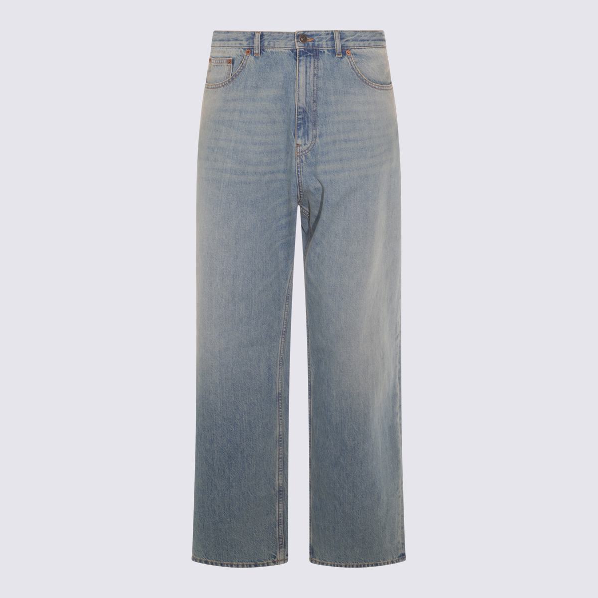 Valentino Garavani Light Blue Cotton Denim Jeans