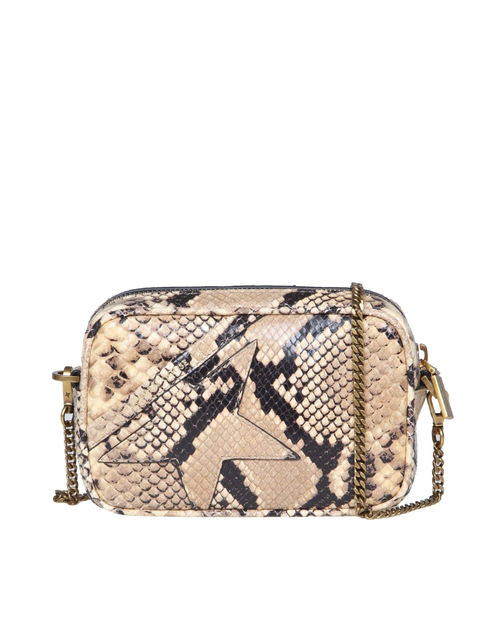 Golden Goose Mini Star Bag Shoulder Bag In Python Print Leather