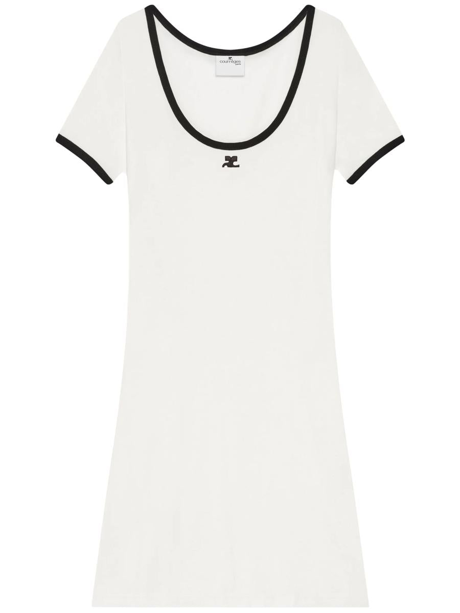 Courrèges Holistic Contrast Mini Dress
