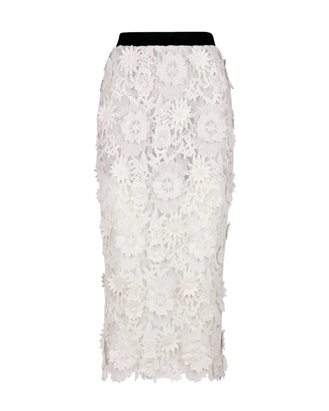 Appliqué Pencil Skirt