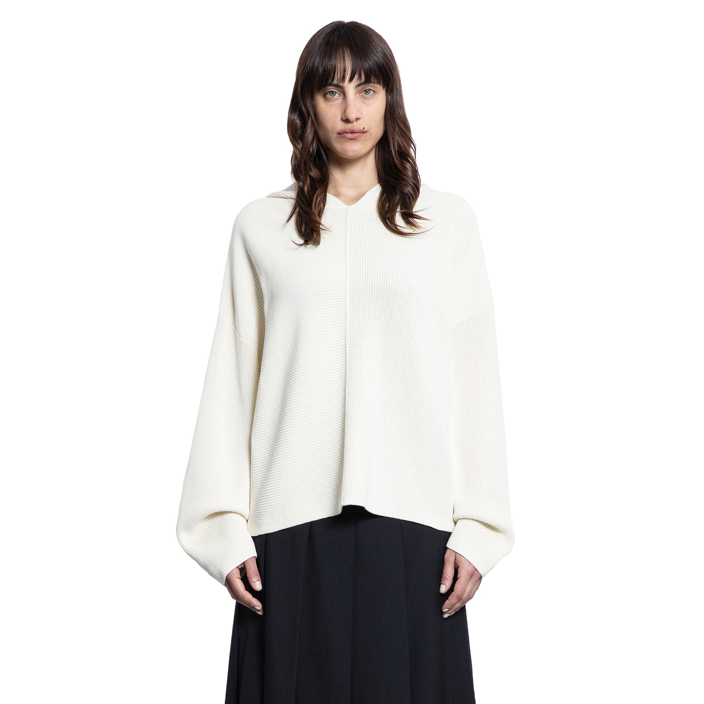 STUDIO NICHOLSON WOMAN OFF-WHITE KNITWEAR