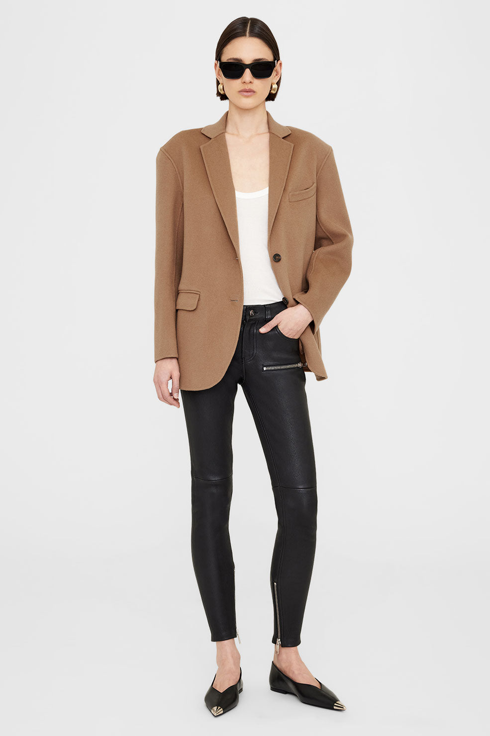 Quinn Blazer - Camel Cashmere Blend L