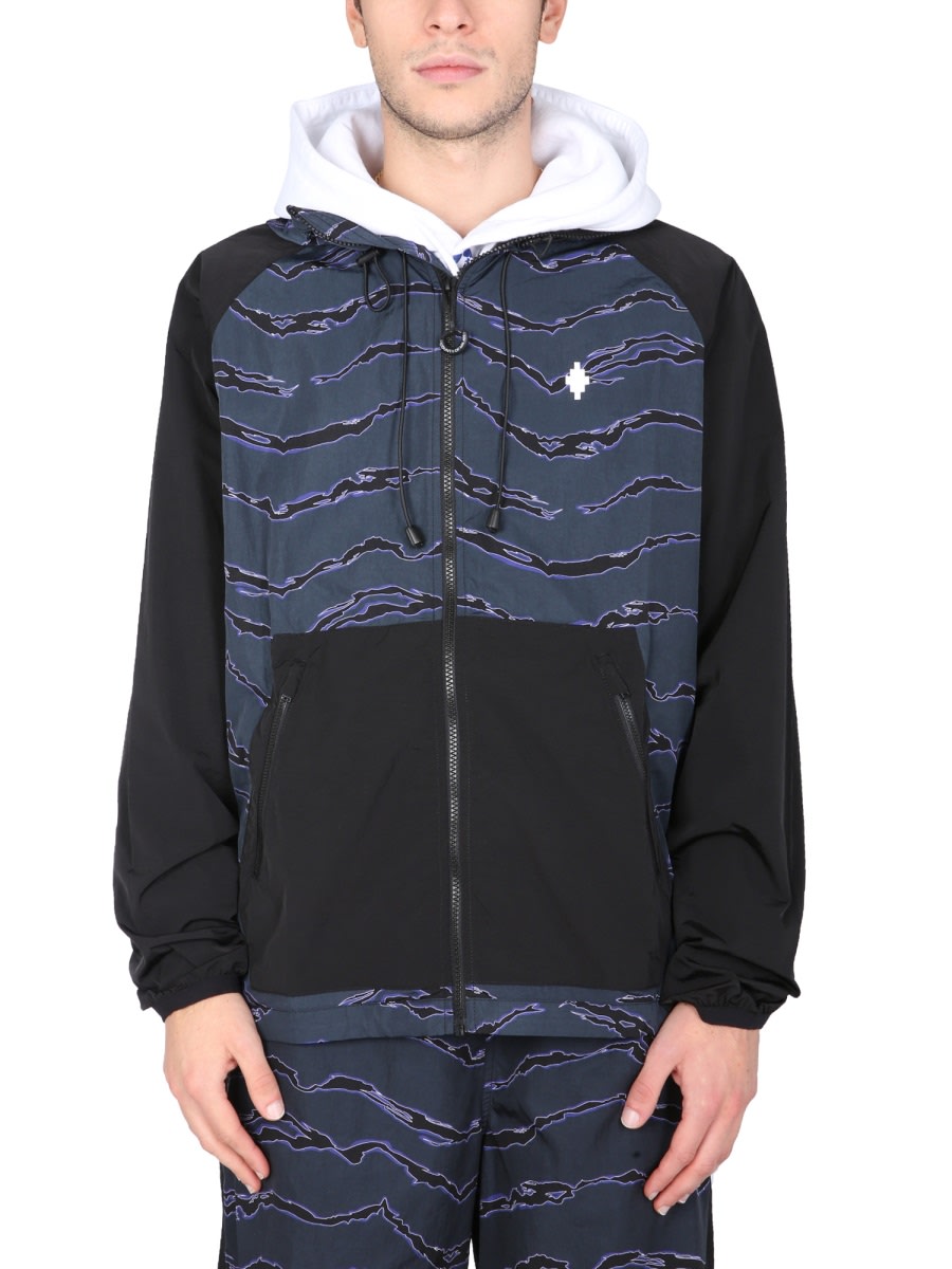 Marcelo Burlon Windbreaker With cross Print