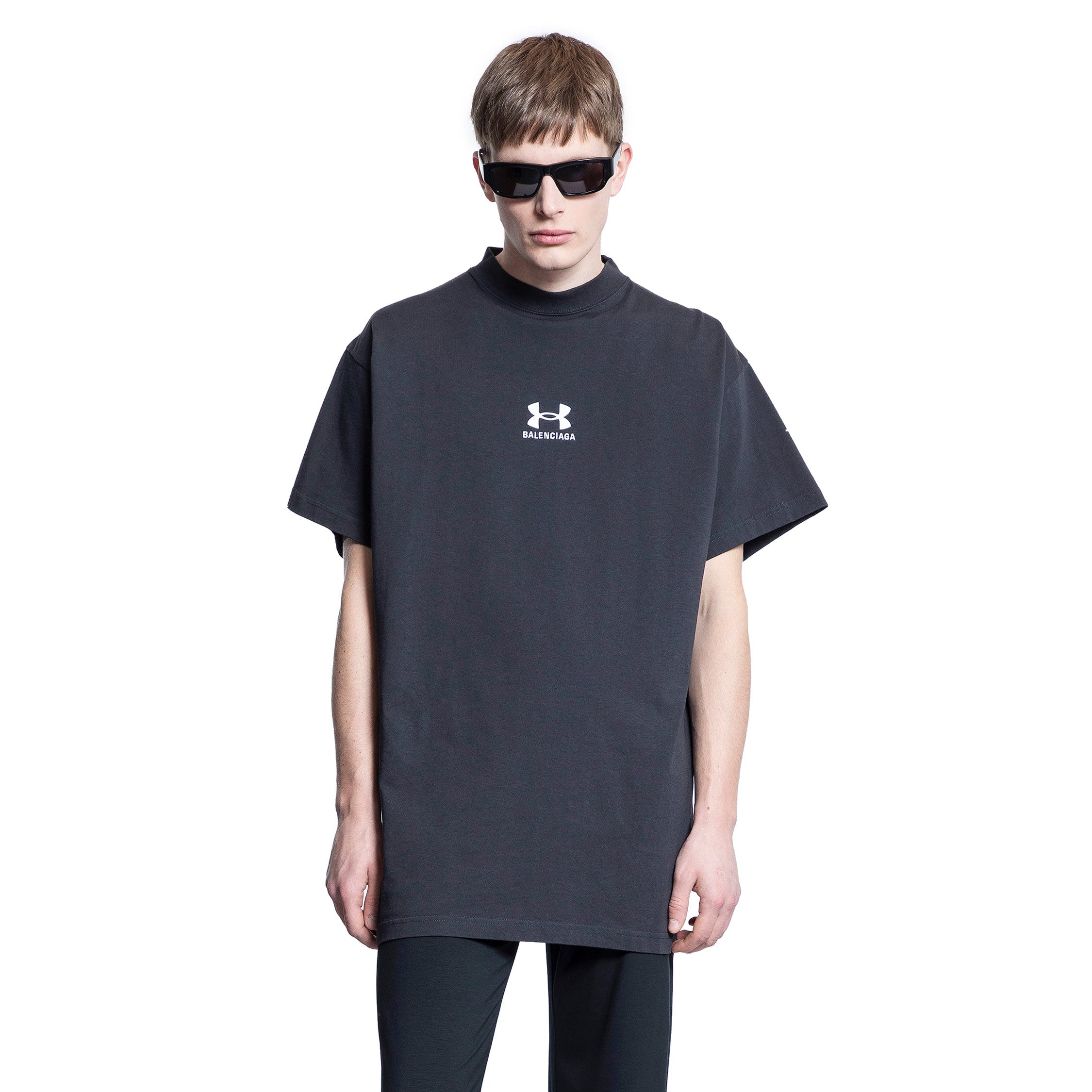 BALENCIAGA MAN BLACK T-SHIRTS & TANK TOPS