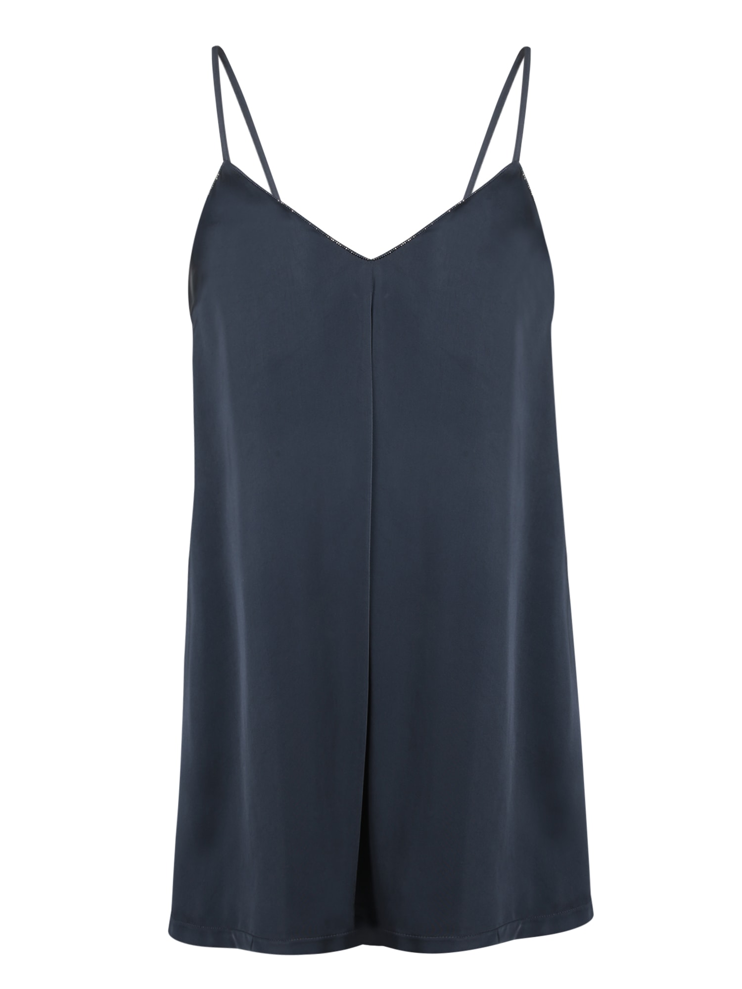 Fabiana Filippi Midnight Blue Satin Viscose Top