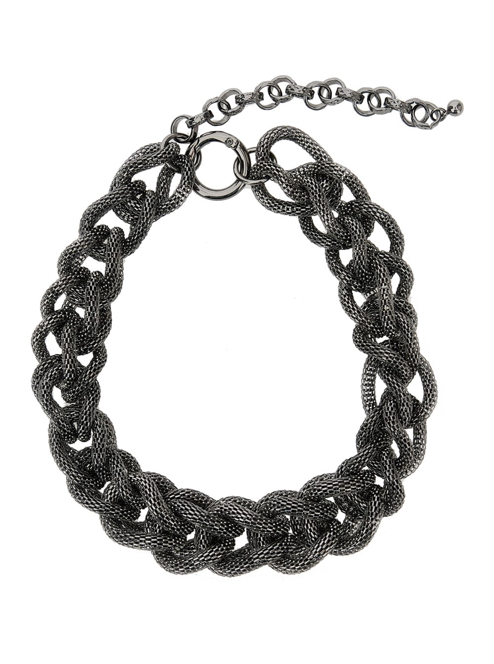 Antonelli cecilia Metallic Necklace With Diamond Chain Effect In Brass Woman