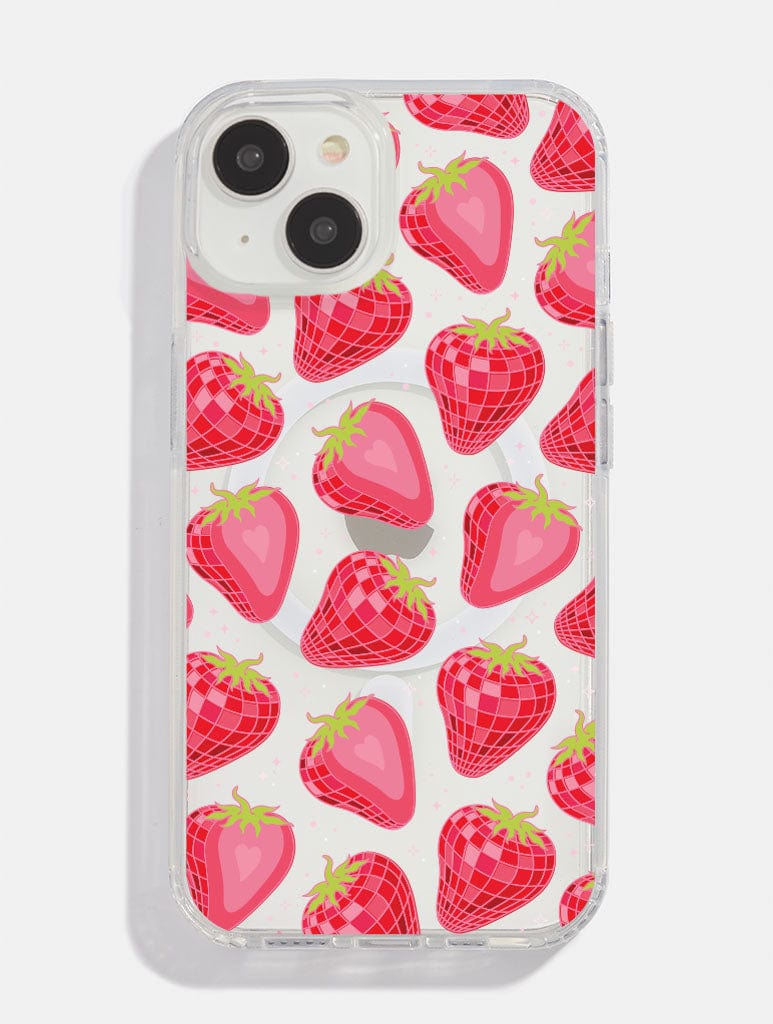 Disco Strawberries Mag Safe i Phone Case, i Phone 12 / 12 Pro Case