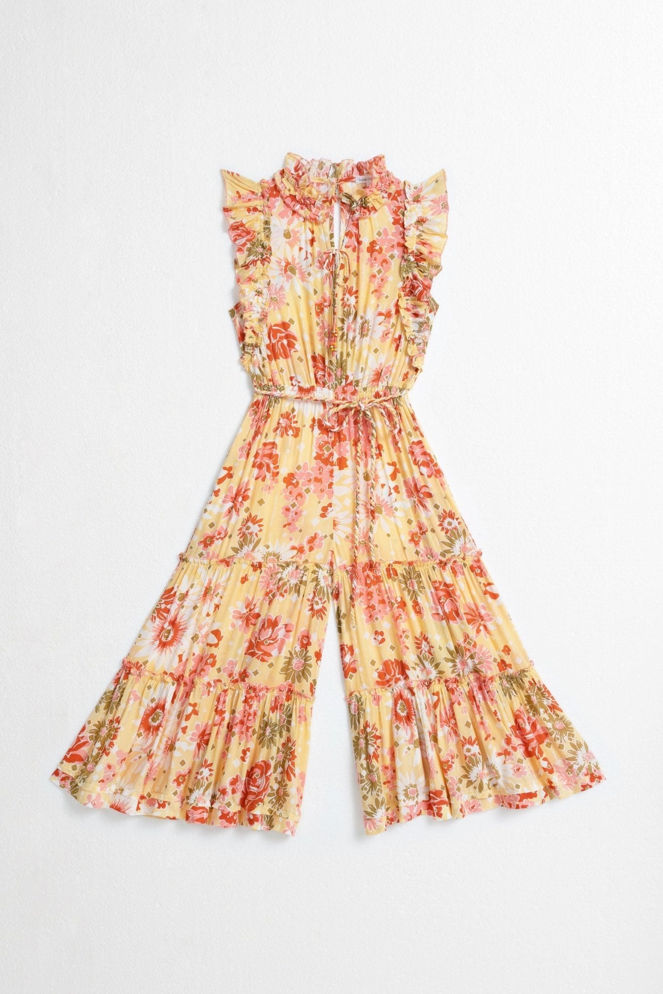 Kids Long Jumpsuit Belene - Yellow 90'S