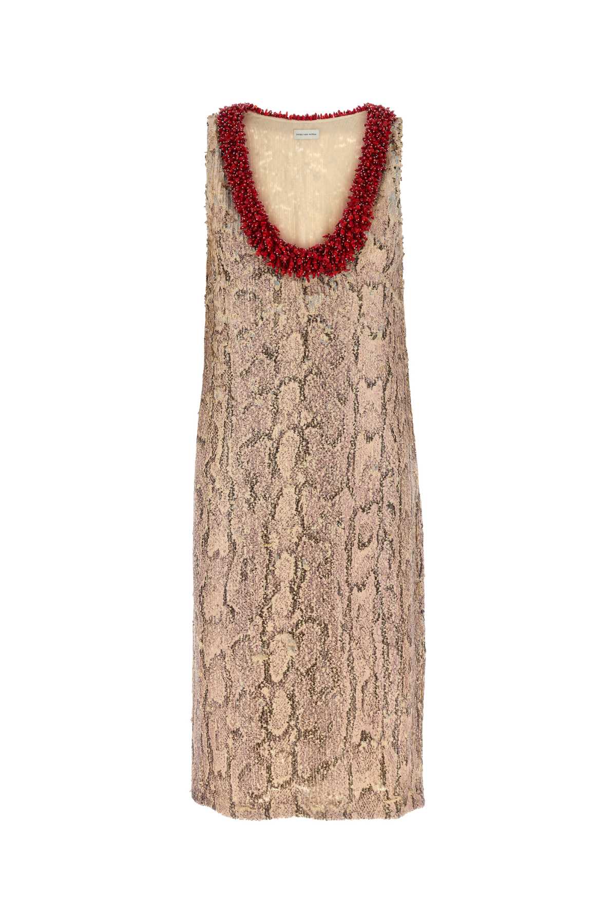 Dries Van Noten Embellished Crepe Debis Dress