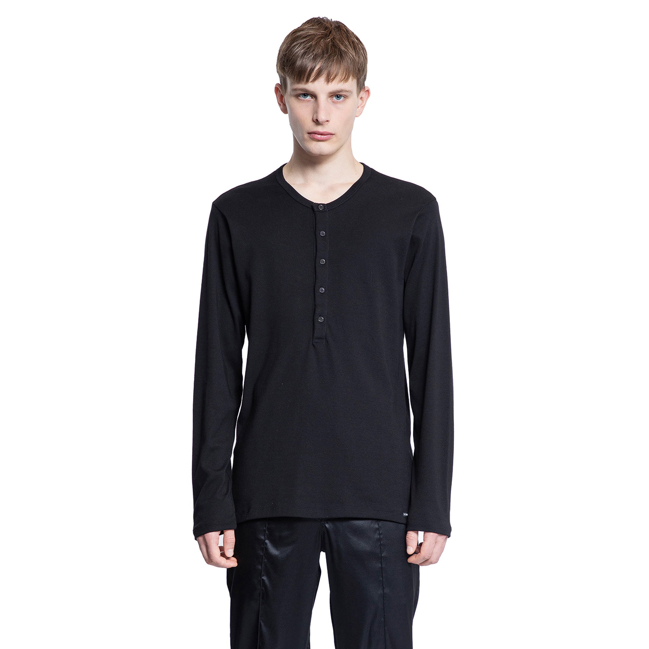 TOM FORD MAN BLACK T-SHIRTS & TANK TOPS