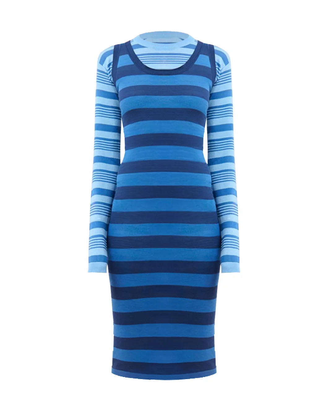 Striped Overlap Dress