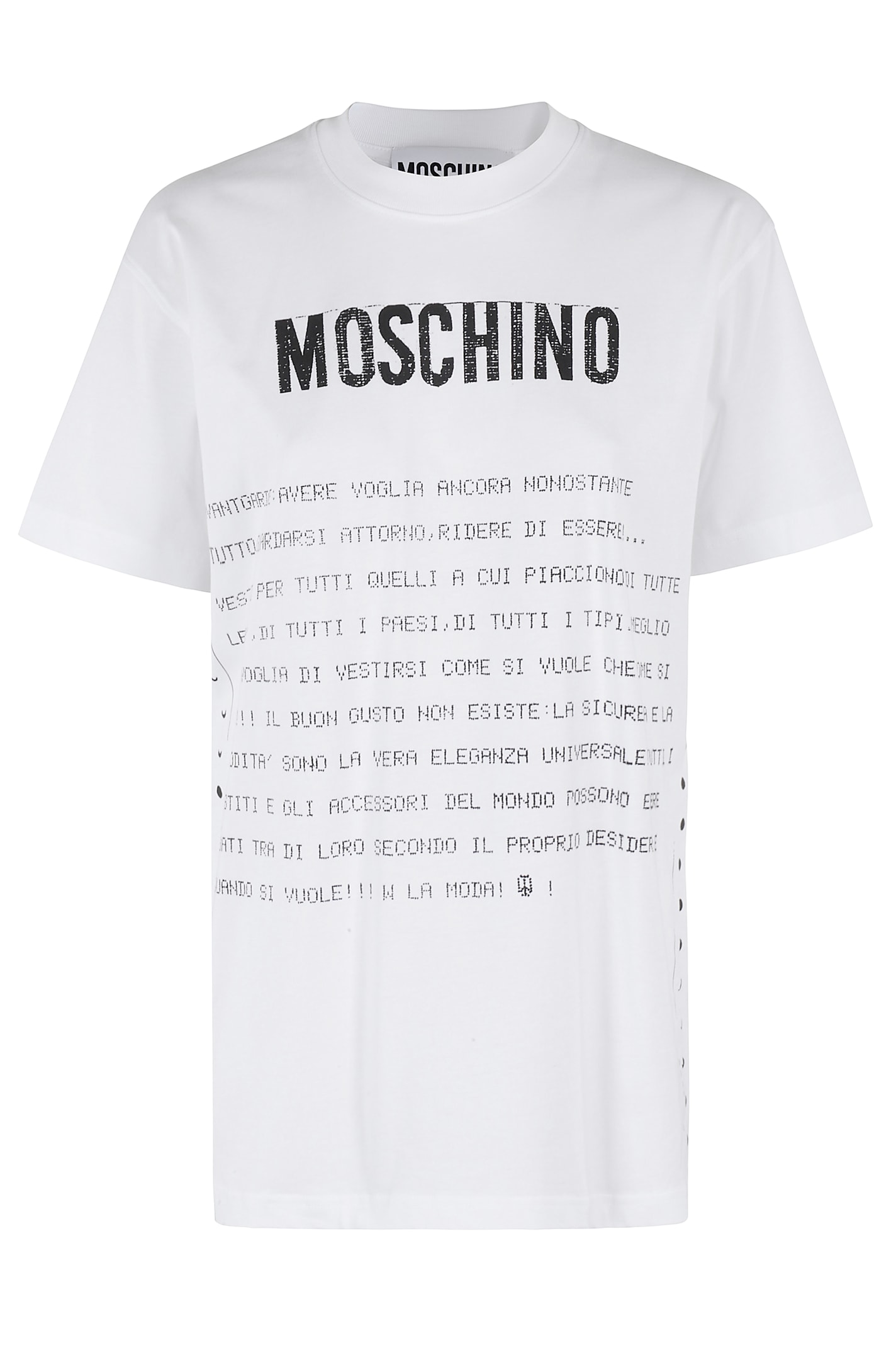 Moschino Text-printed Crewneck T-shirt