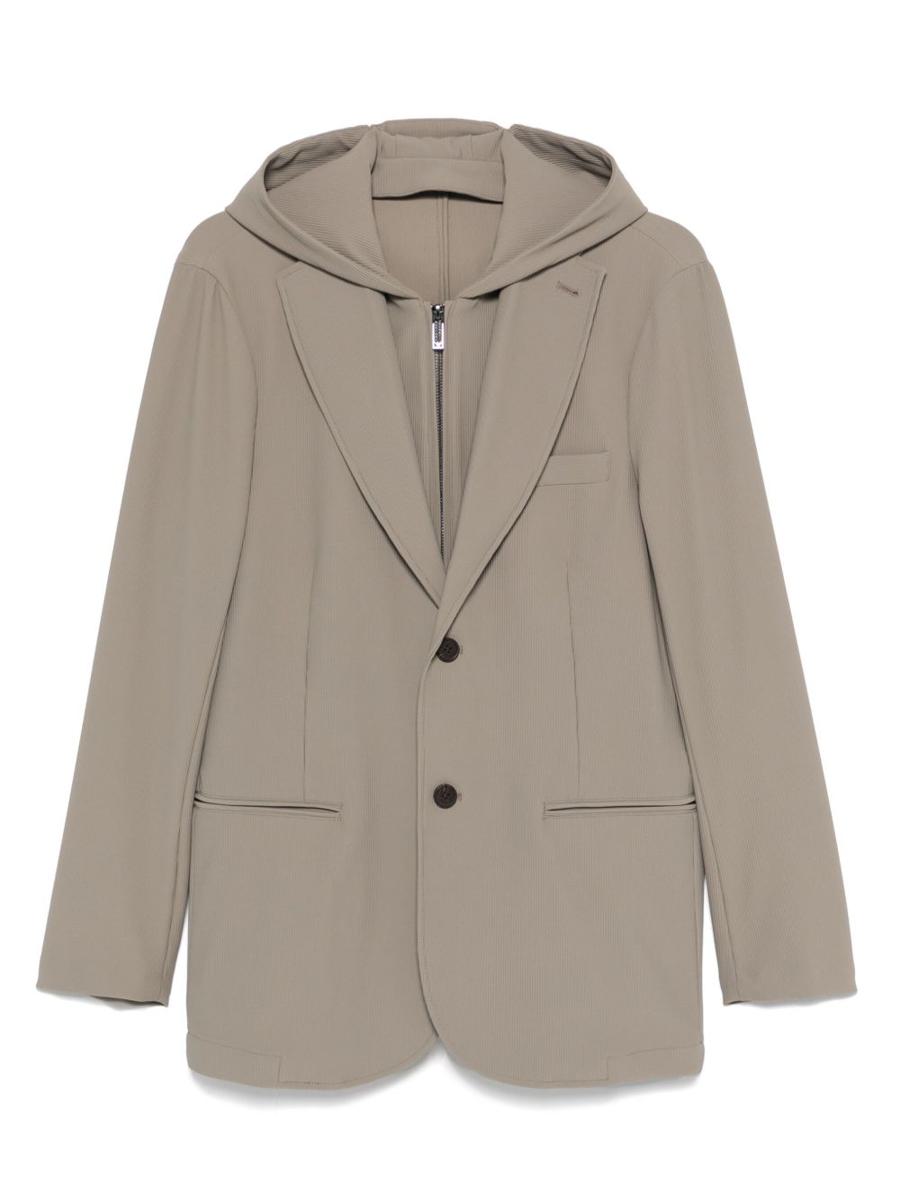 Emporio Armani Exclusive Nylon Single-Breasted Blazer