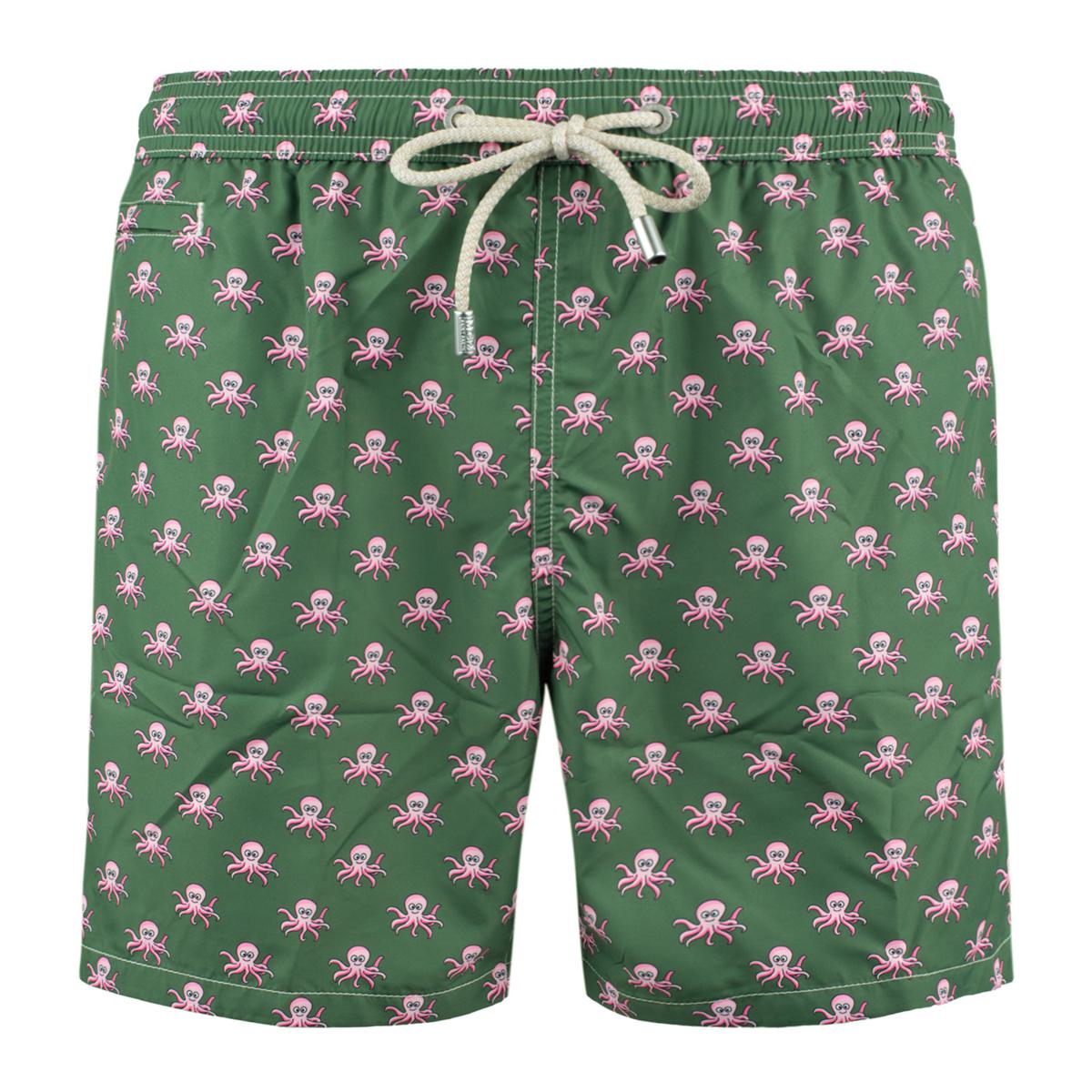 MC2 Saint Barth Lighting Swimsuit In Lightweight Fabric With All Over Micro Patterned Octopuses