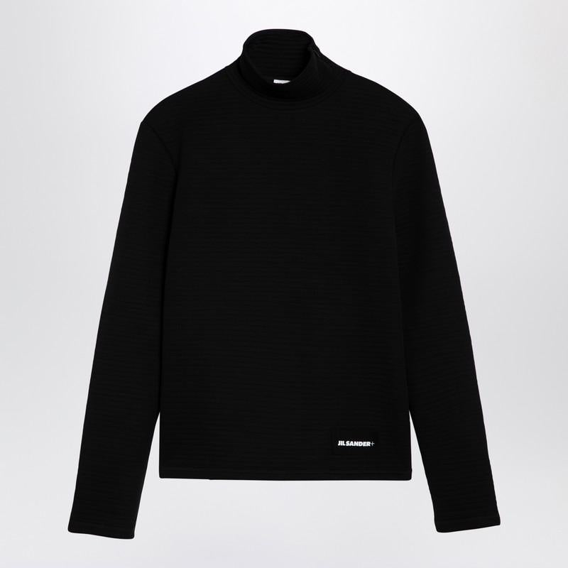 Jil Sander 高领毛衣带Logo贴布