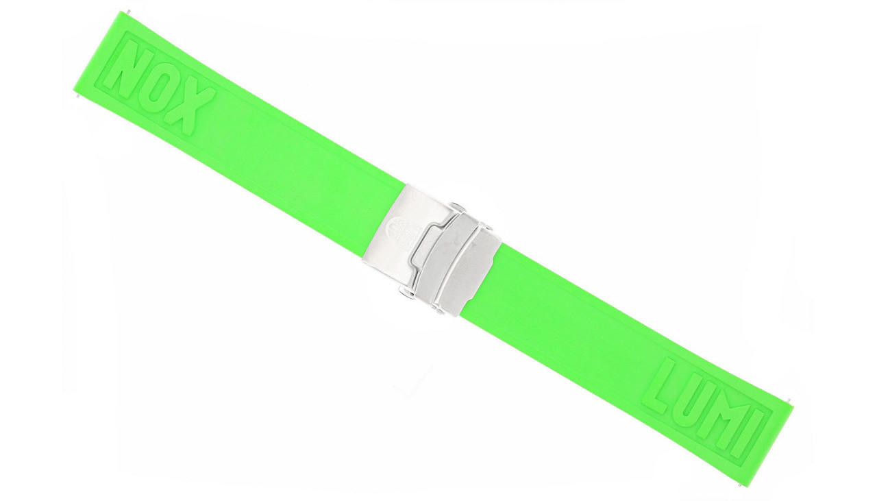 LUMINOX 24MM Green Rubber Cut-To-Fit Strap FPX.2406.60Q.K