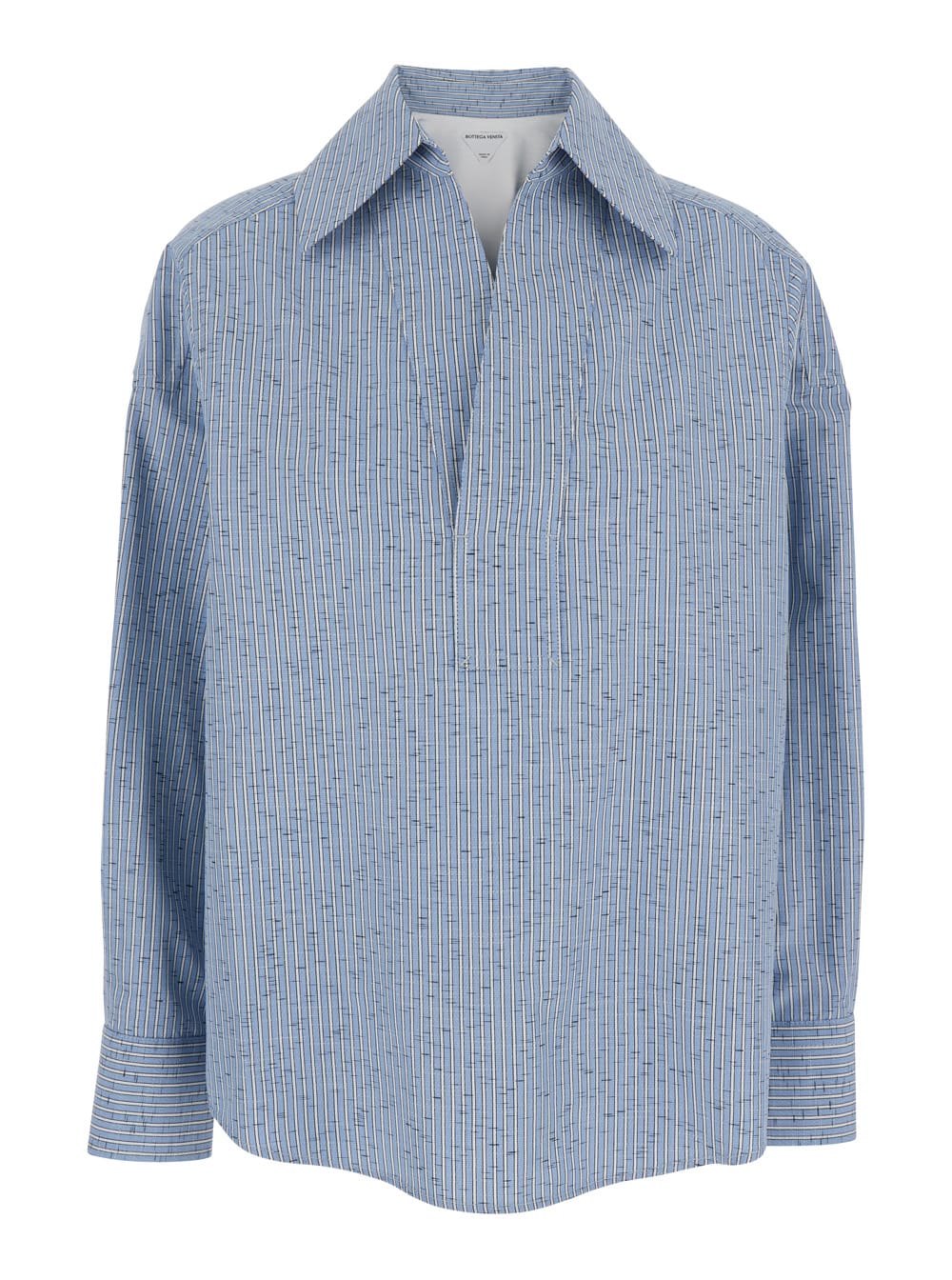 Bottega Veneta 棉麻条纹衬衫