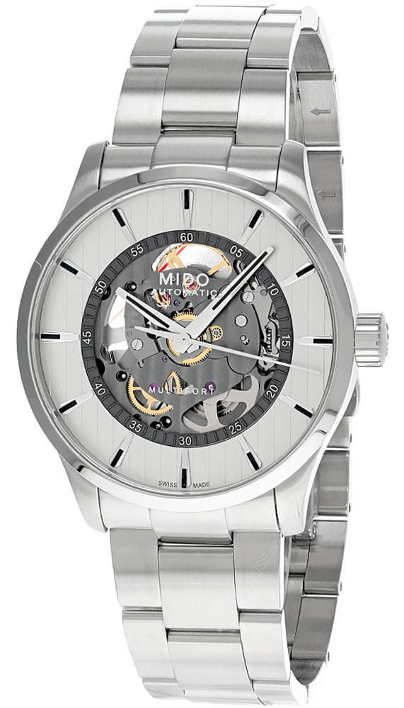 MIDO Multifort Skeleton AUTO 42MM SS Men's Watch M038.436.11.031.00 / M0384361103100