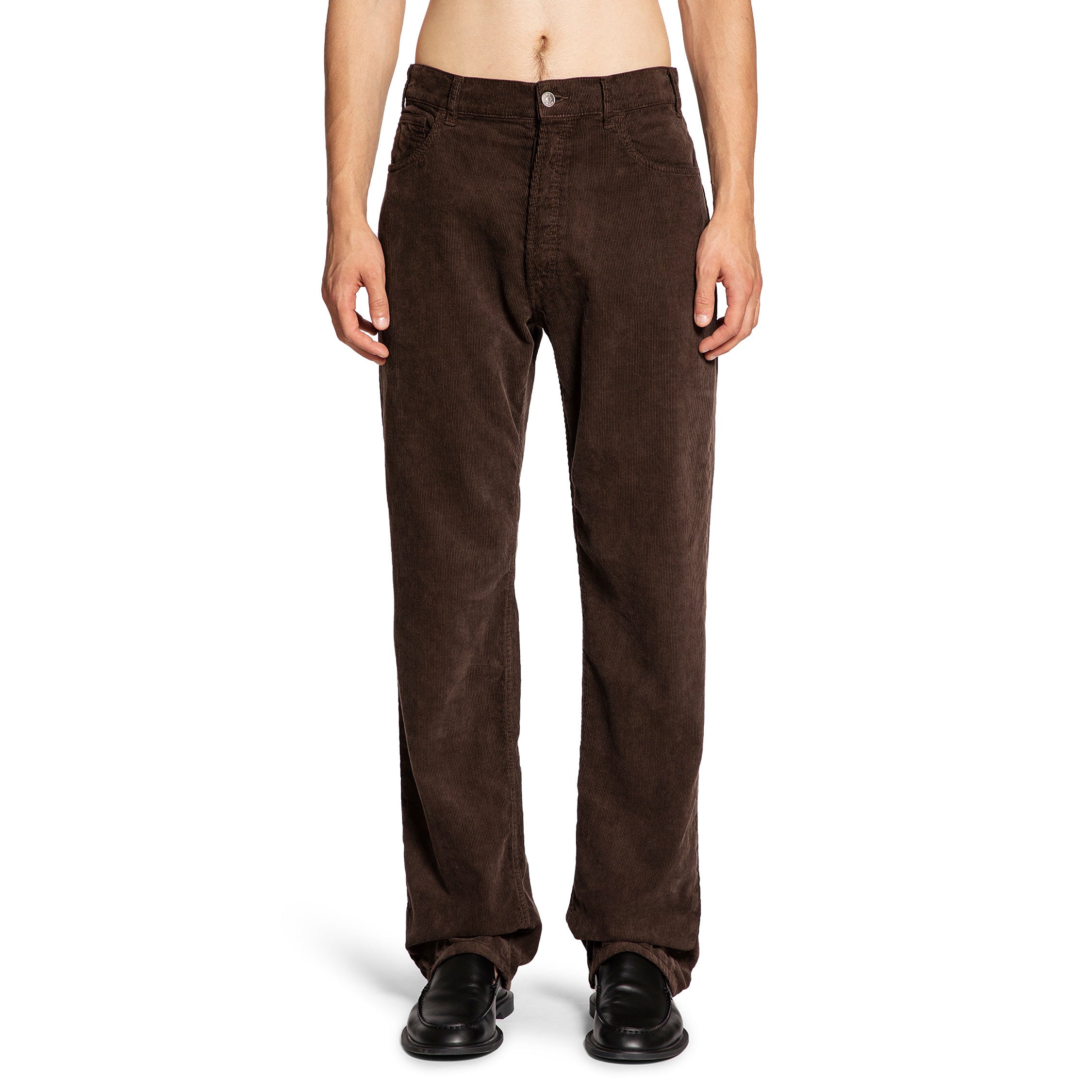THE ROW MAN BROWN TROUSERS