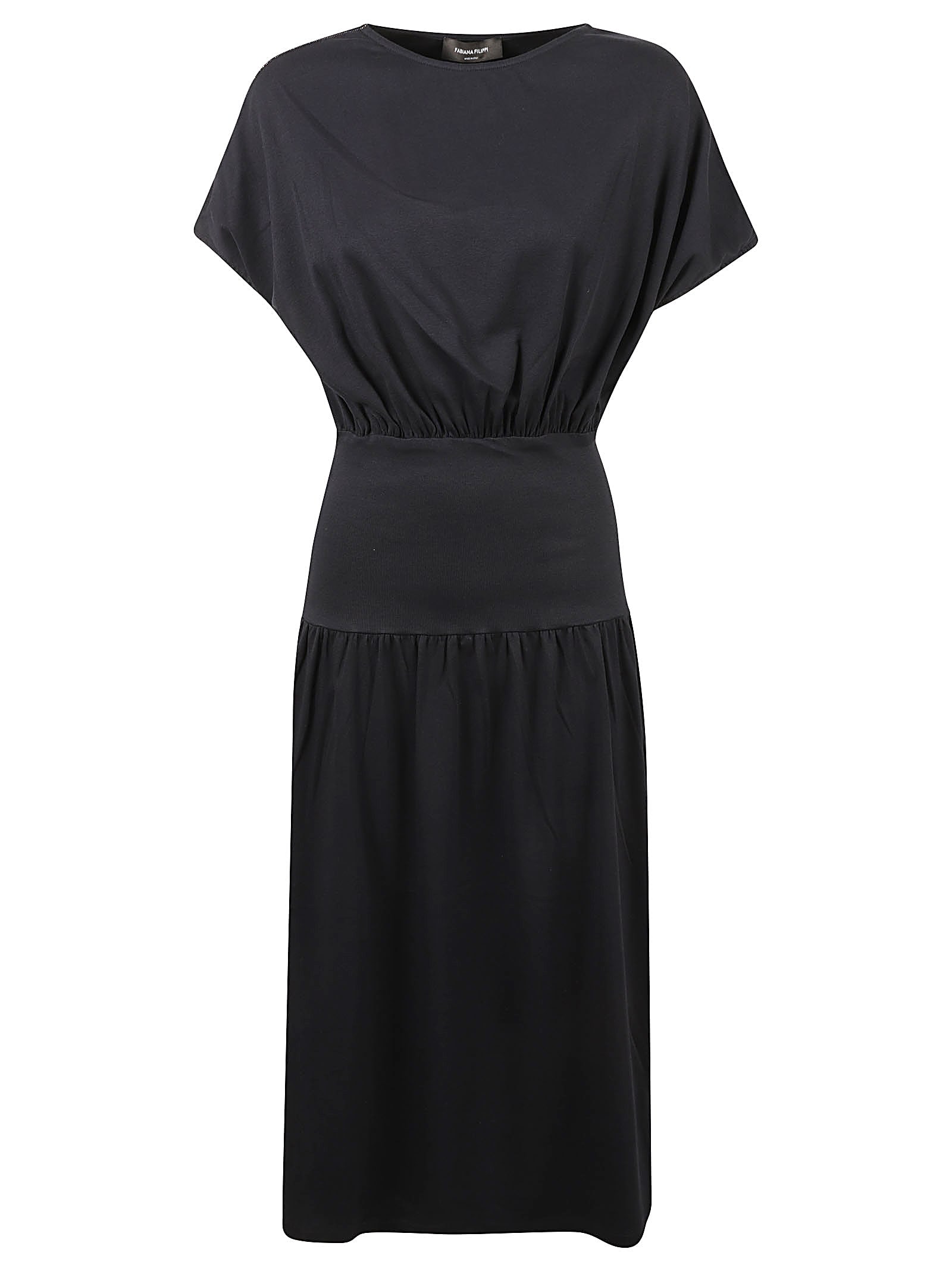 Fabiana Filippi Round Neck Short Sleeved Dress