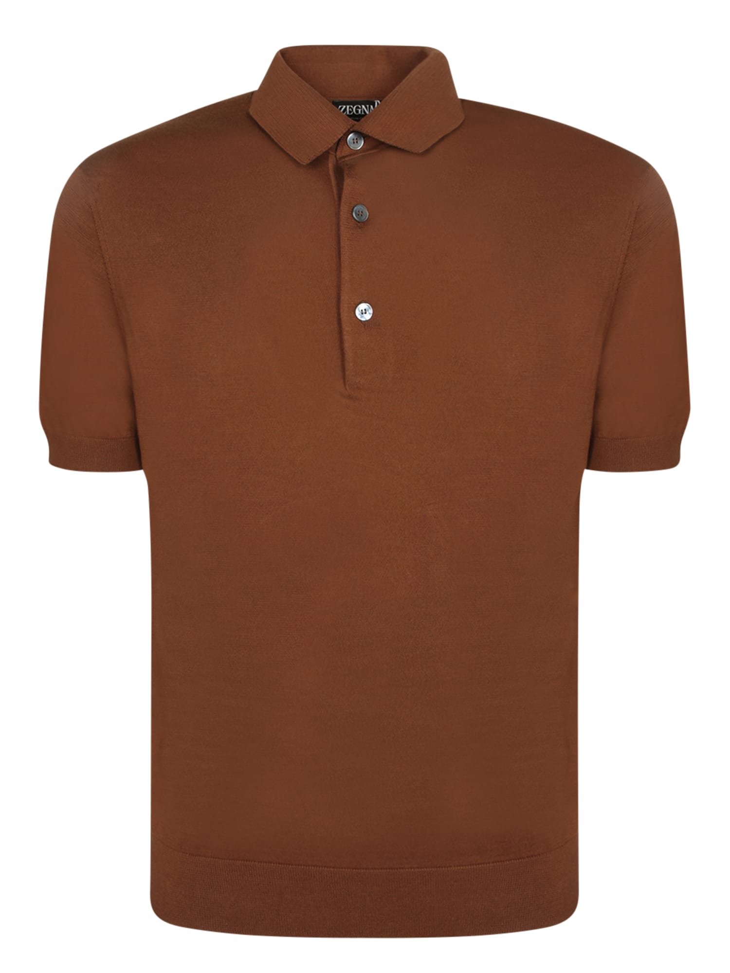 Zegna 高端棉质 Polo衫 棕色款