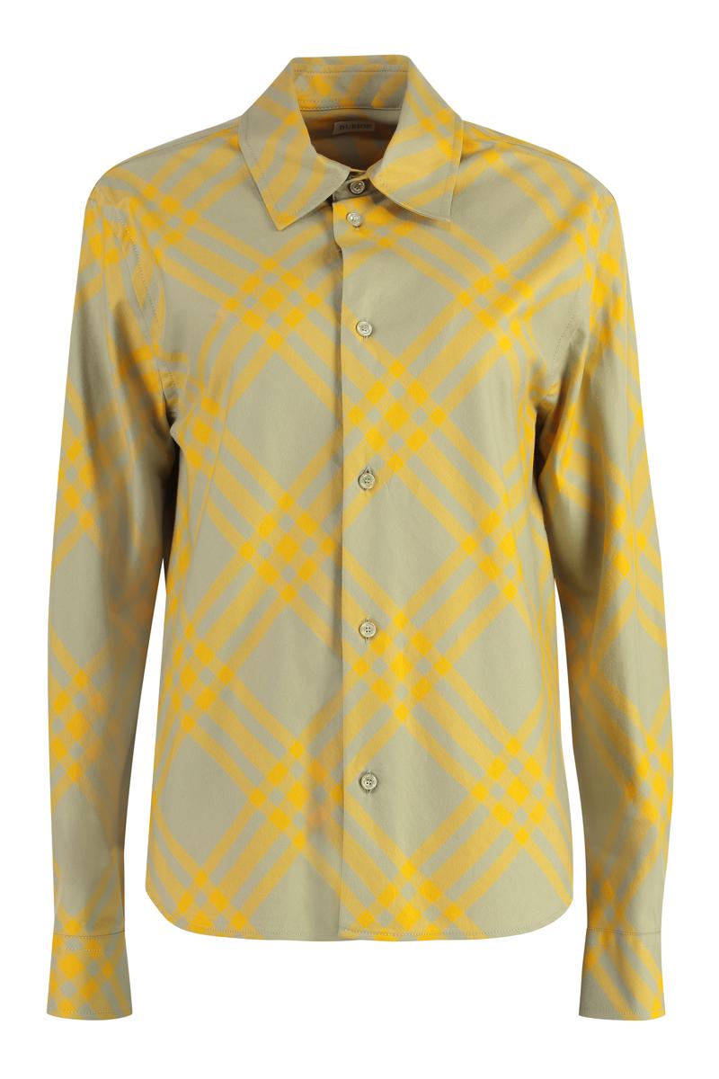 Burberry Checked Cotton Shirt