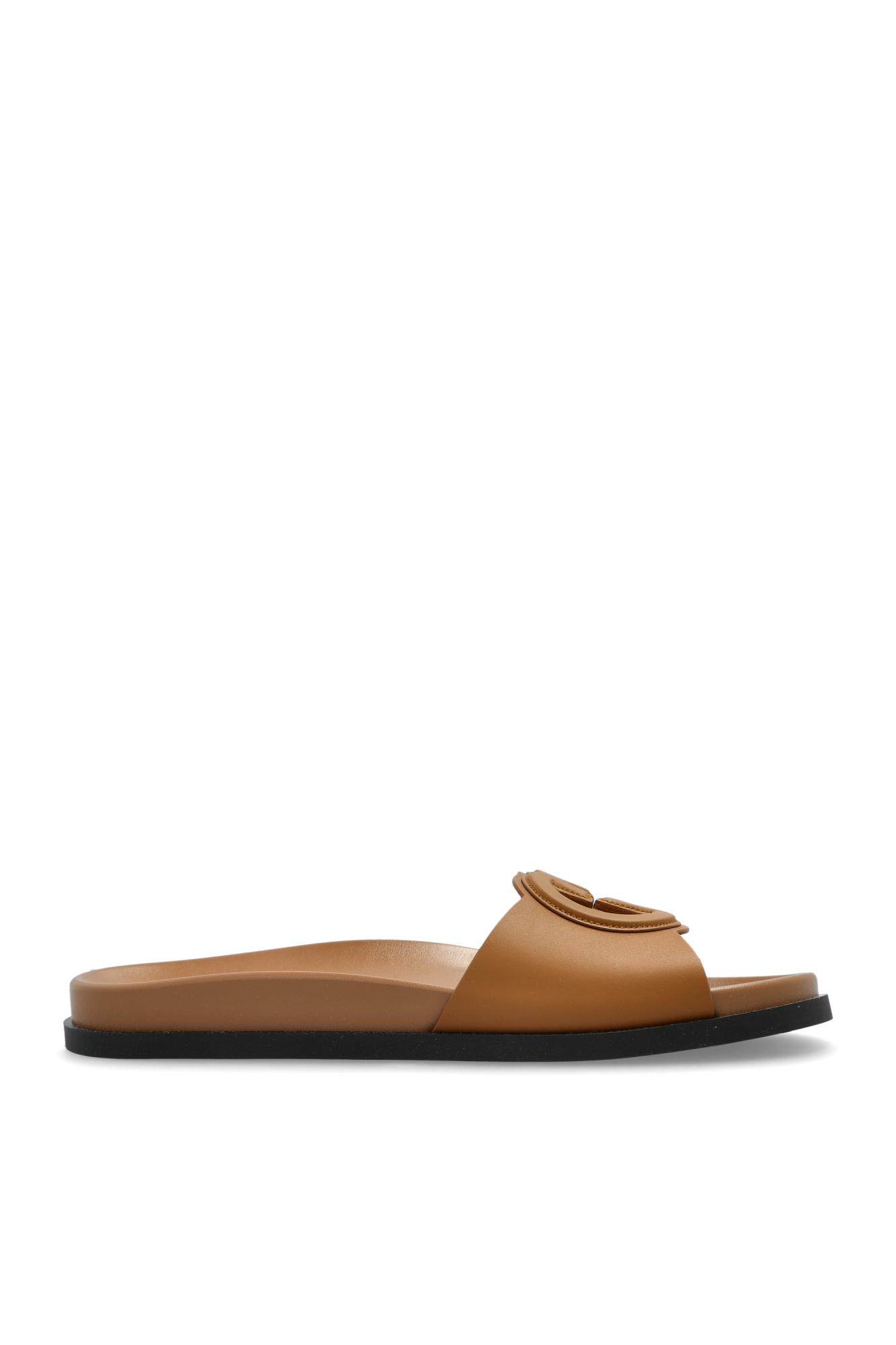 Gucci 皮革拖鞋