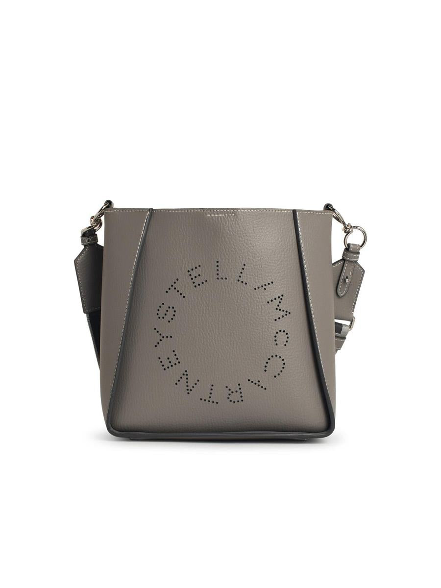 Stella McCartney 'Soft' Grey Vegan Leather Crossbody Bag