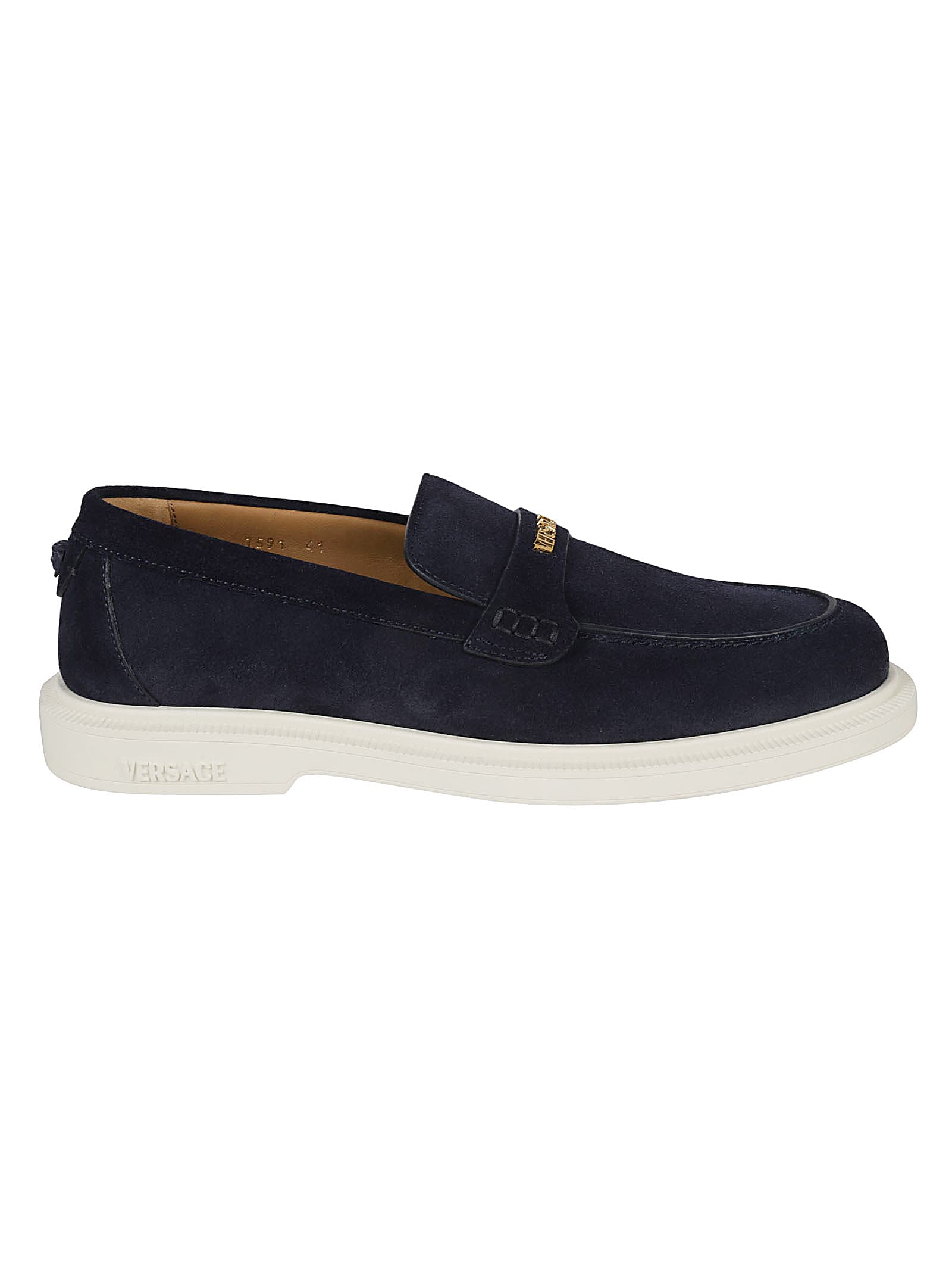 Versace Logo Detail Loafers