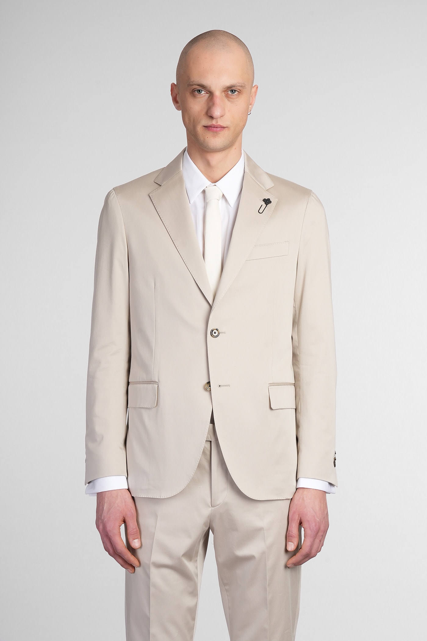 Lardini In Beige Cotton
