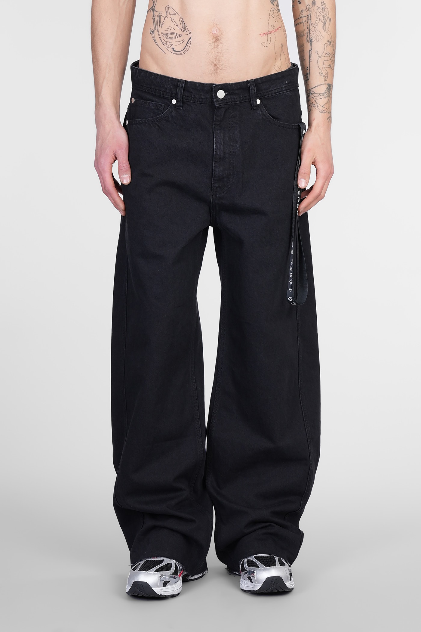 44 Label Group Pappas Jeans In Black Cotton