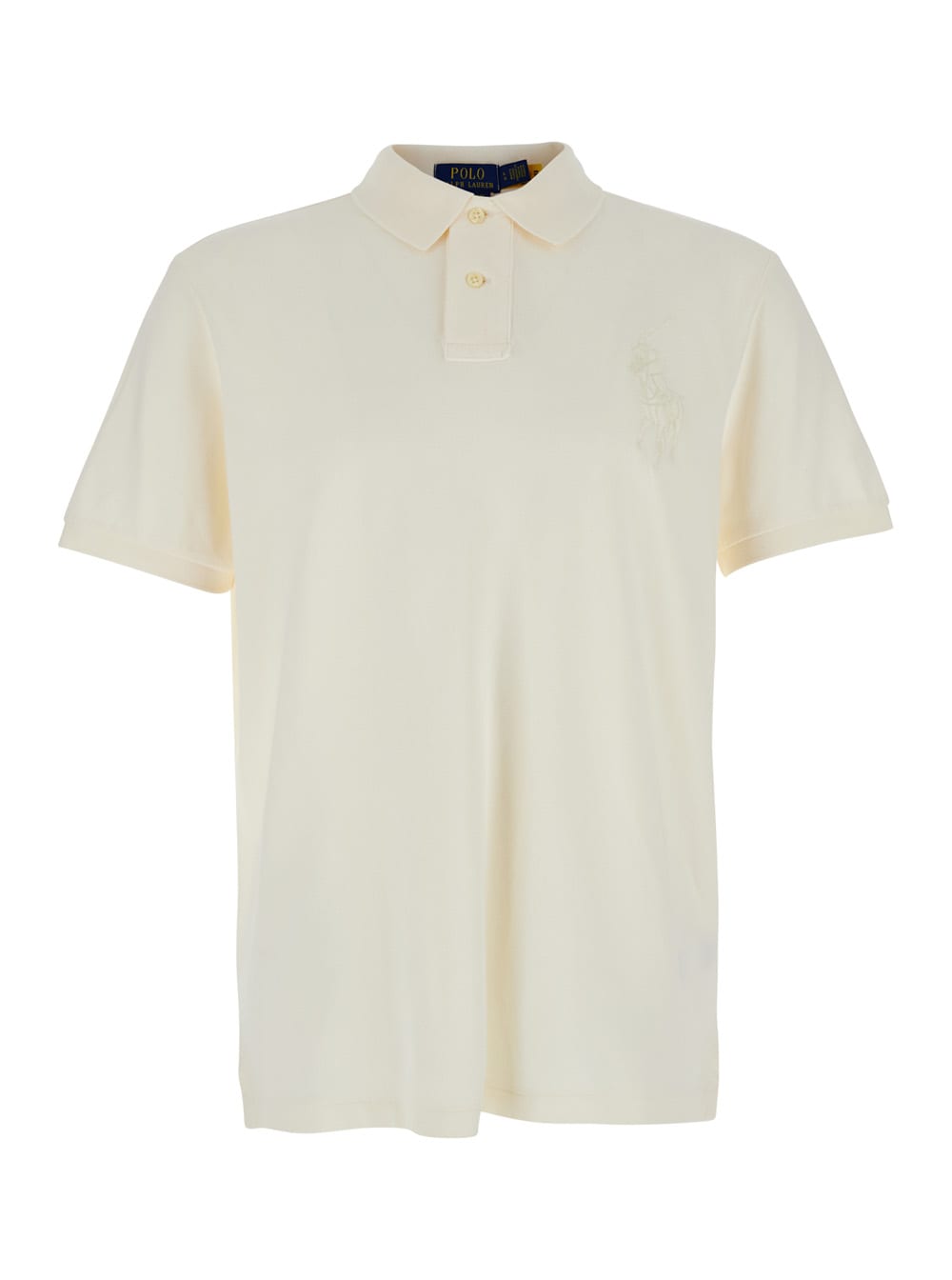 Polo Ralph Lauren Polo Shirt With Large Pony Detail On The Front In Cotton