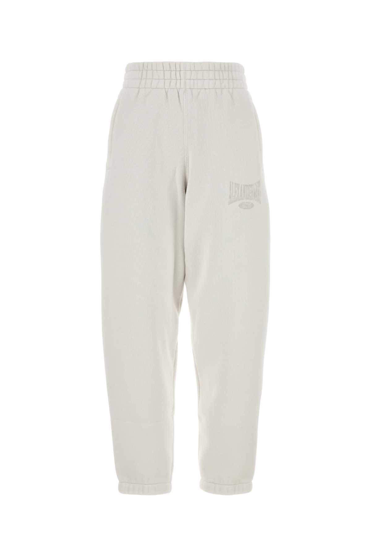 T by Alexander Wang 白色棉混纺慢跑裤