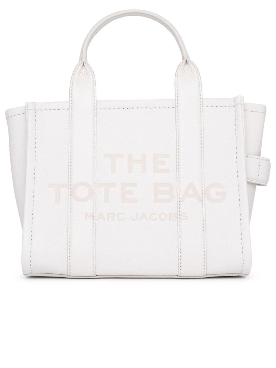 Marc Jacobs Ivory Leather Mini Tote Bag