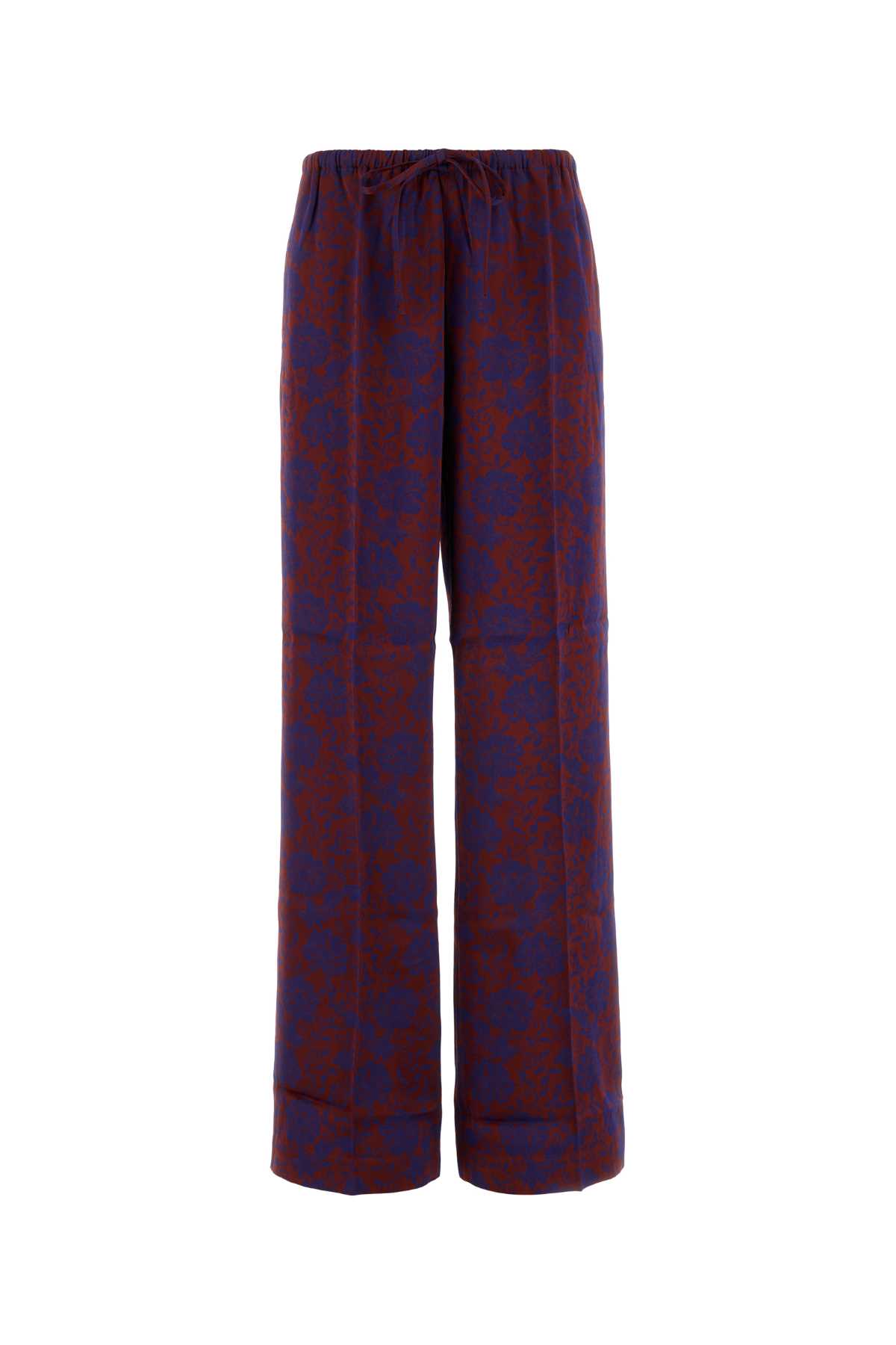 Dries Van Noten 刺绣粘胶混纺Puvis裤