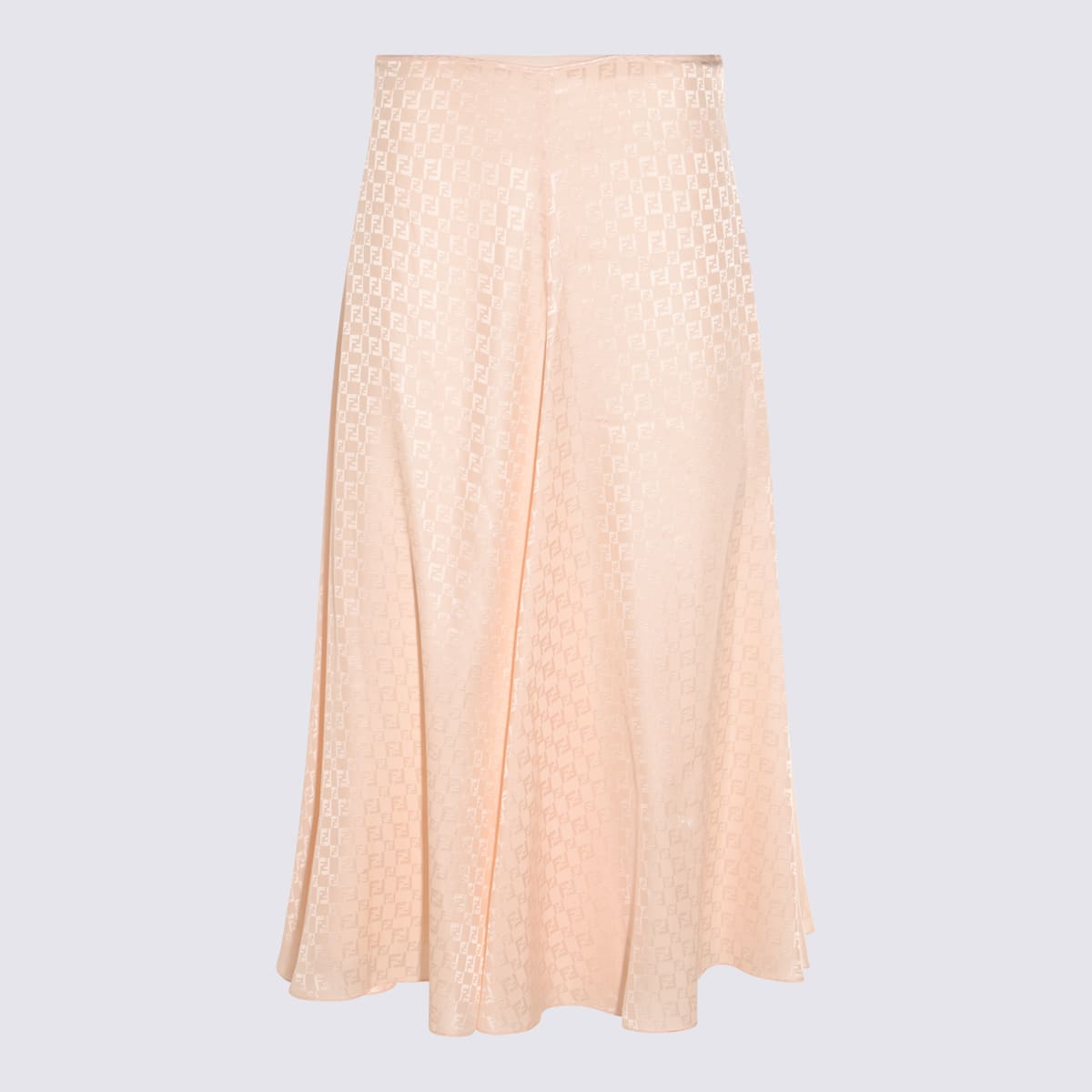 Fendi Pink Silk Skirt