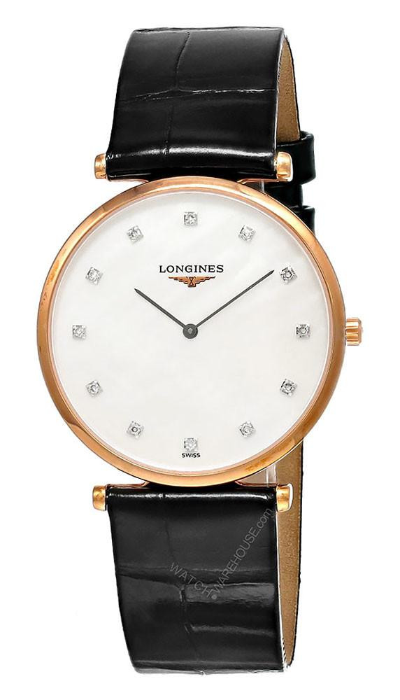LONGINES La Grande Classique 33MM 12 Diamond MOP Rose gold Unisex Watch L4709188B