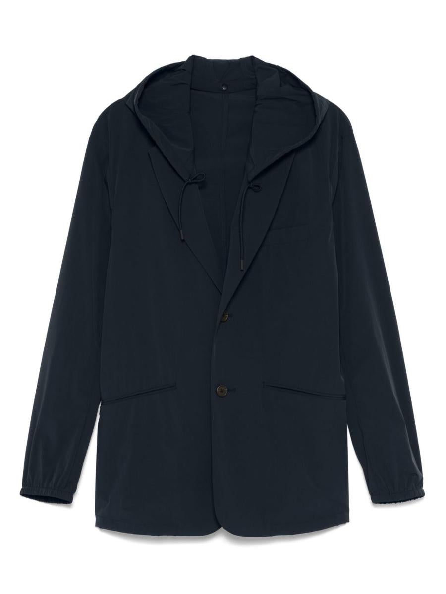 Emporio Armani Exclusive Nylon Hooded Blazer Jacket