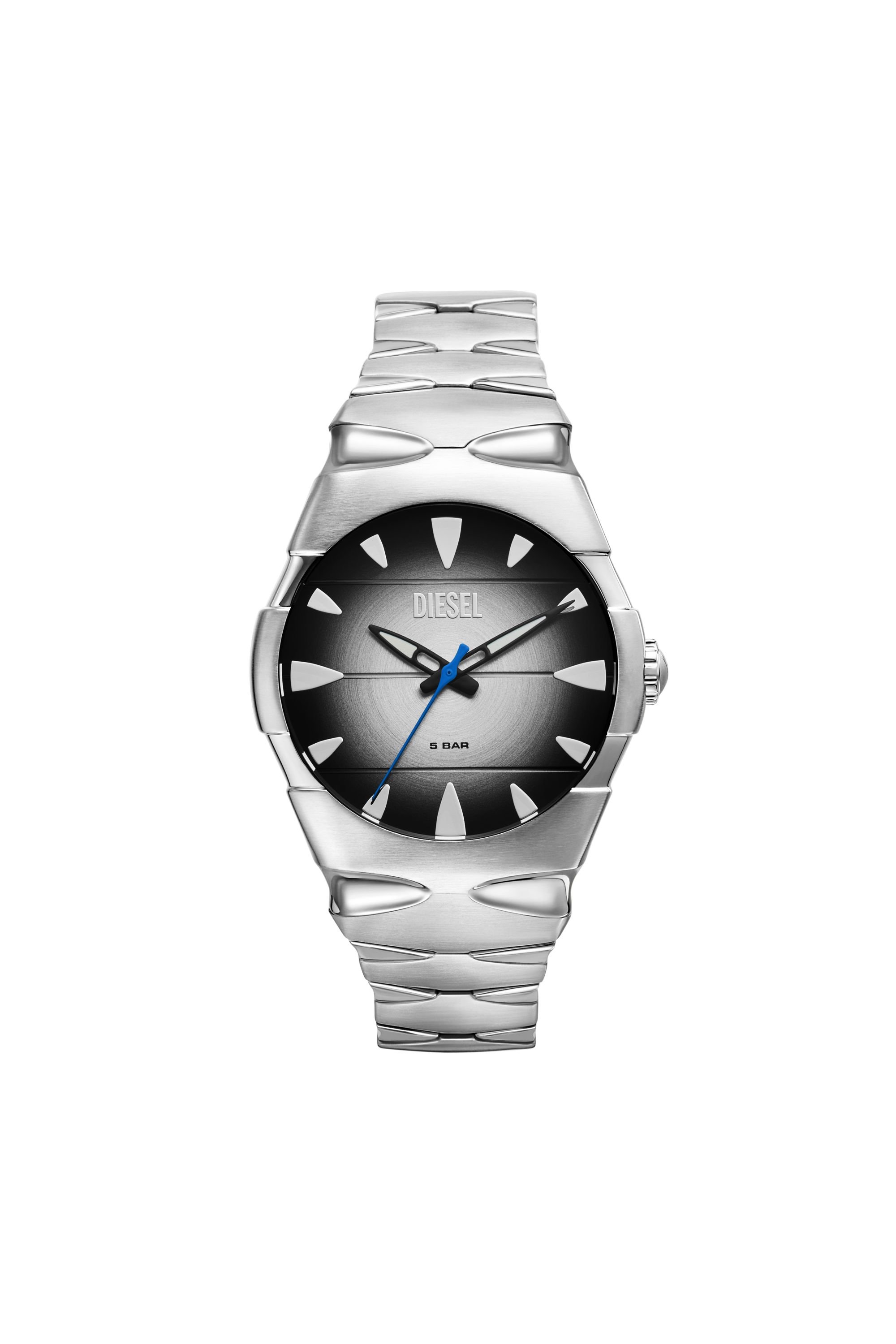 Diesel - D-Sruptor Three-Hand Stainless Steel Watch - Timeframes - Man - Silver