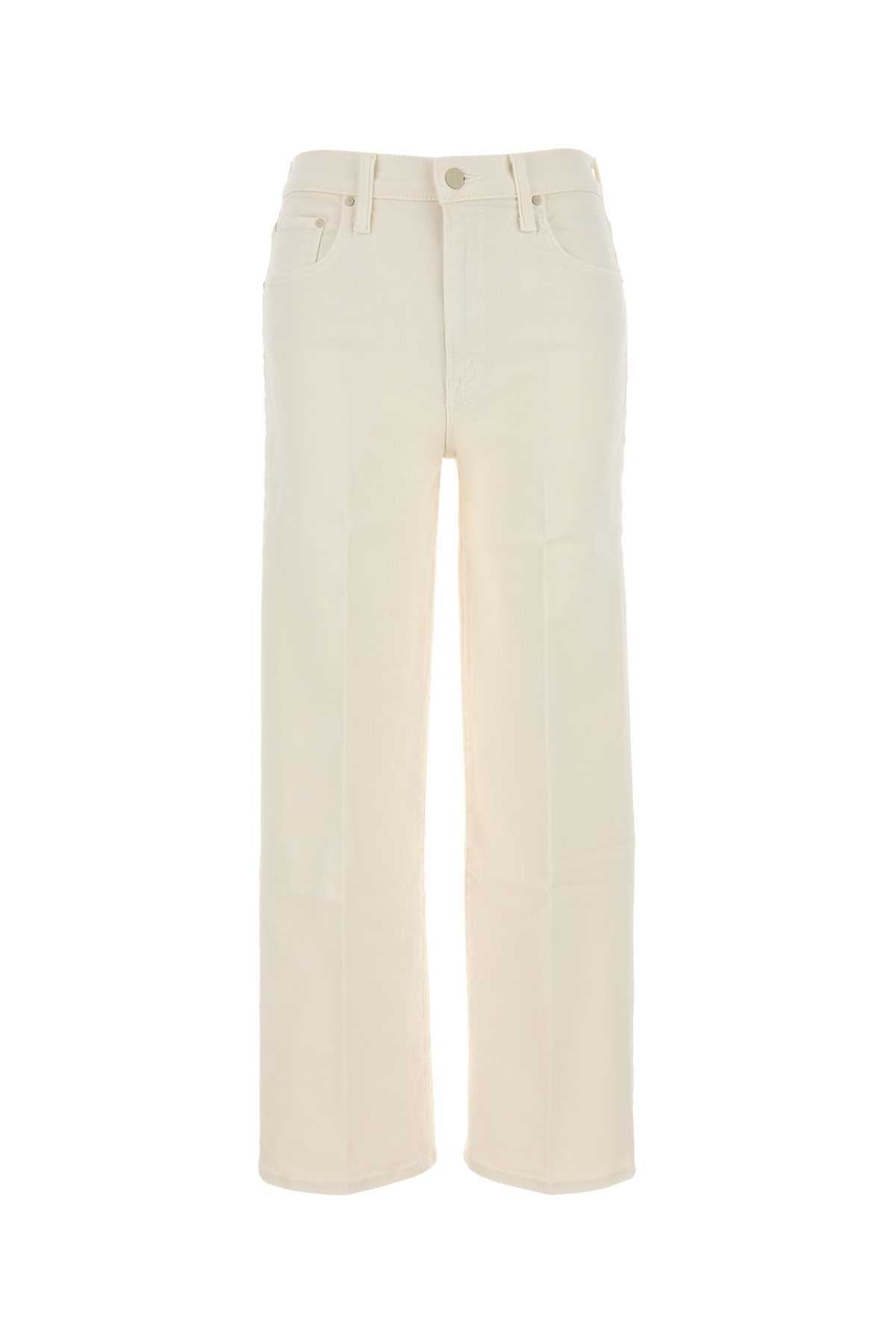 Mother Ivory Stretch Denim The Rambler Jeans