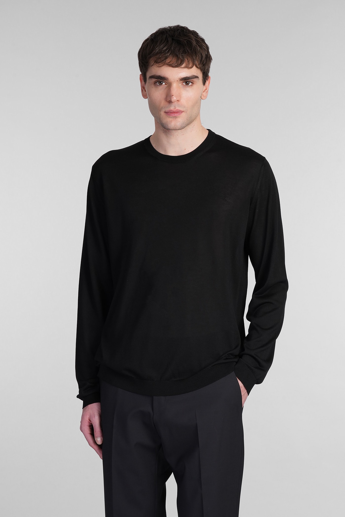 Roberto Collina Knitwear In Black Silk