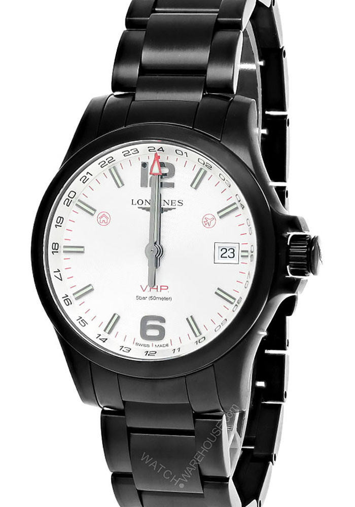 LONGINES Conquest V.H.P Quartz 41MM Silver Dial Men's Watch L3.718.2.76.6 / L37182766