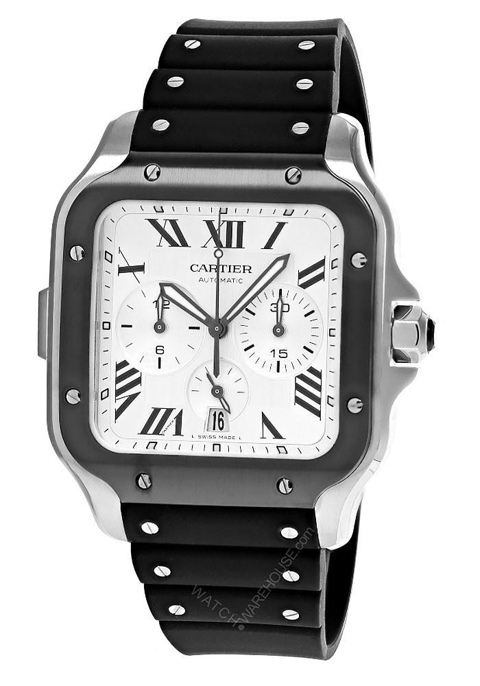 CARTIER Santos De Cartier Extra-Large AUTO CHRONO 43.3MM Men's Watch WSSA0052